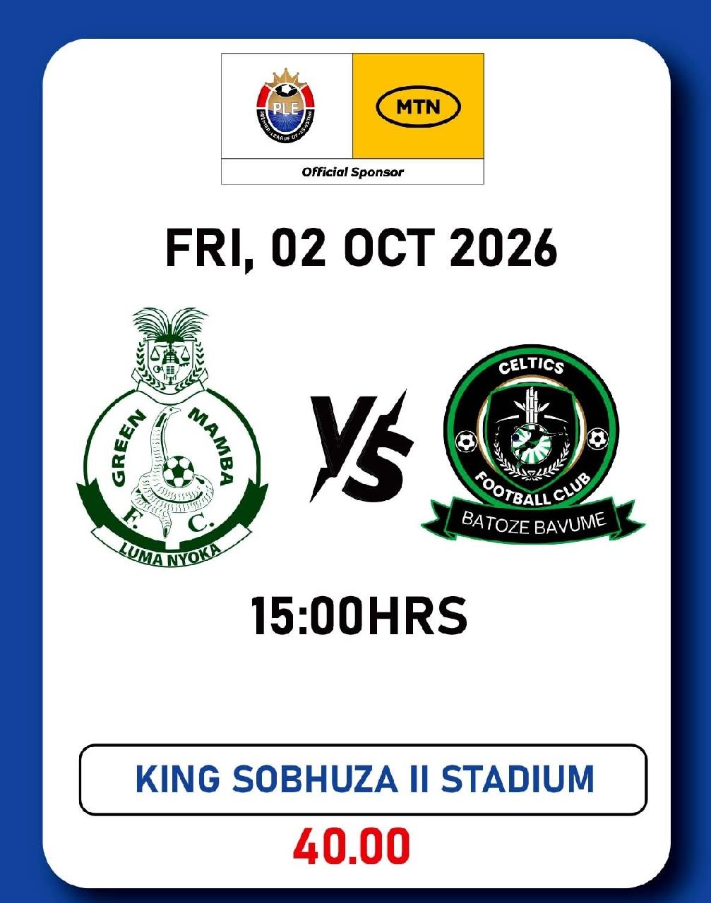 MTN PLE King Sobhuza Stadium 021026 Pic